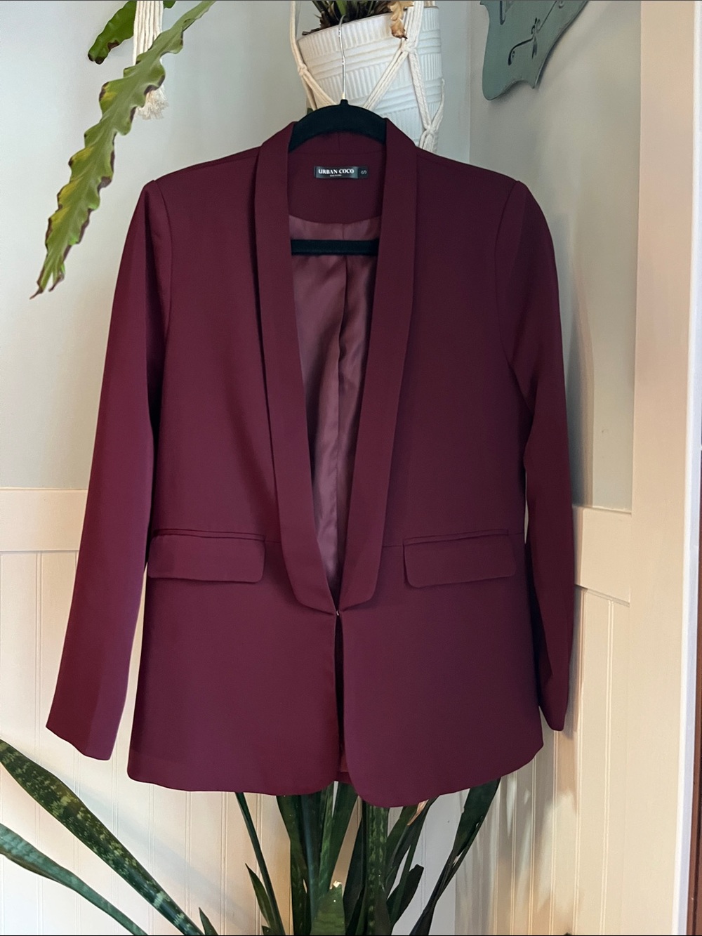 Urban Coco tailored Open-Front Blazer